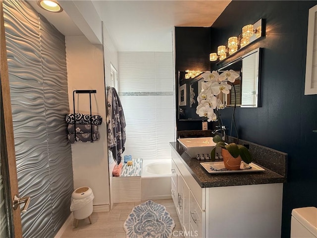 20630 Collegewood Dr, Walnut, CA 91789 - full bathroom with a tub, toilet, and vanity