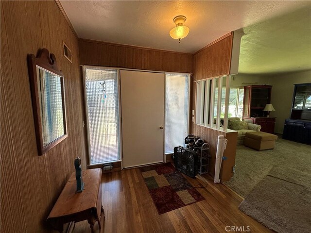 159 S Shasta St S, Willows, CA 95988 - foyer with wooden walls and wood finished floors