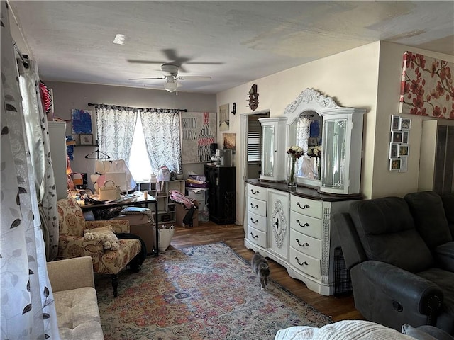 159 S Shasta St S, Willows, CA 95988 - bedroom featuring wood finished floors and ceiling fan