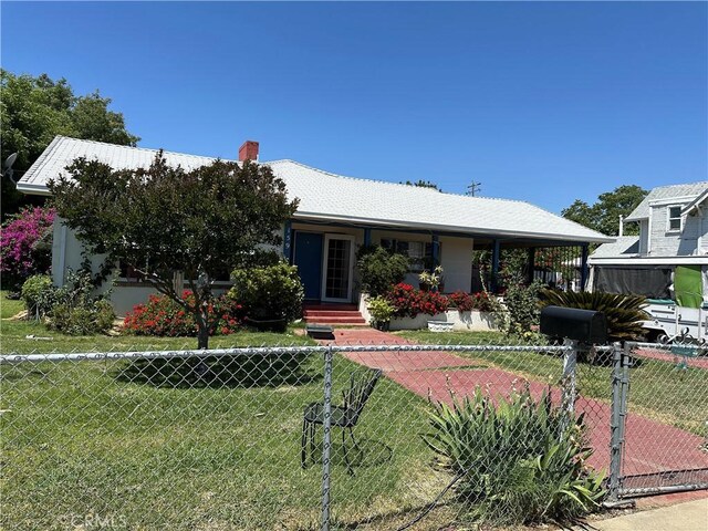 159 S Shasta St S, Willows, CA 95988 - view of front of property with a chimney and a gate