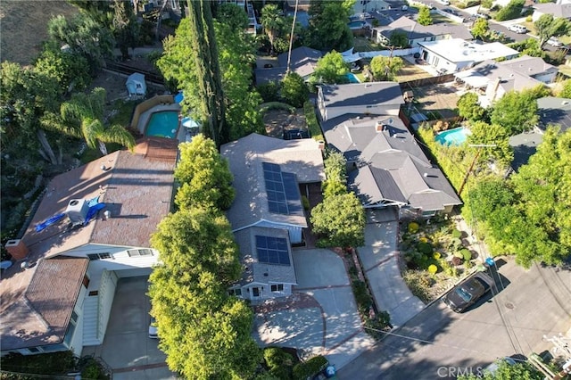 20955 De Mina St, Woodland Hills, CA 91364 - aerial overview of property's location with nearby suburban area