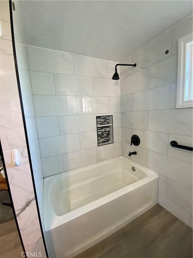 2113 N Lewis St, Santa Ana, CA 92706 - full bath with shower / washtub combination and tile walls
