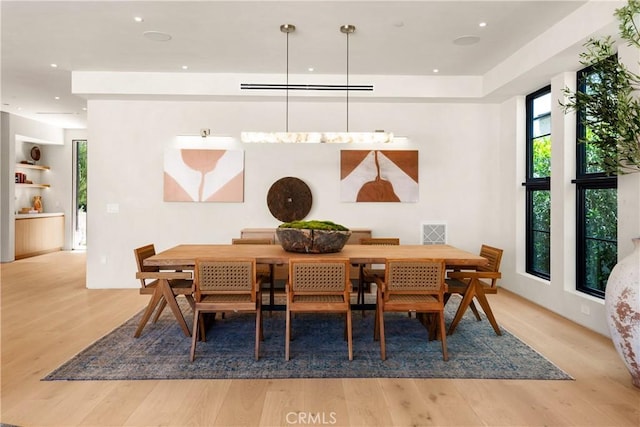 4314 Teesdale Ave, Studio City, CA 91604 - dining area with wood finished floors and recessed lighting