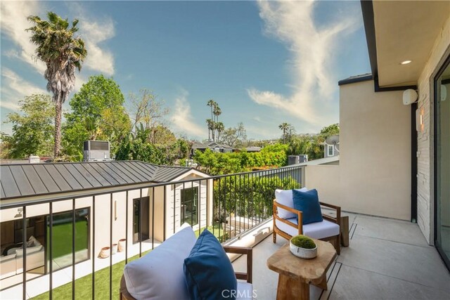 4314 Teesdale Ave, Studio City, CA 91604 - balcony with central air condition unit