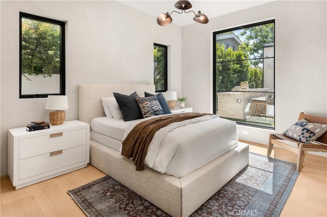 4314 Teesdale Ave, Studio City, CA 91604 - bedroom with light wood-type flooring