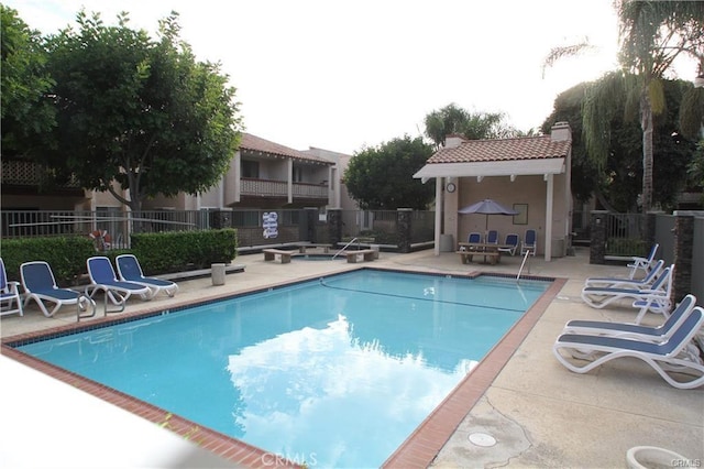 700 W La Veta Ave Unit K5, Orange, CA 92868 - community pool featuring a patio and an outdoor structure