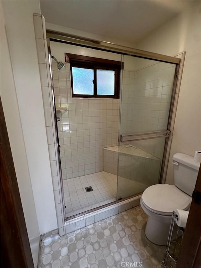 50771 Woodside Ln, Oakhurst, CA 93644 - bathroom with toilet and a shower stall