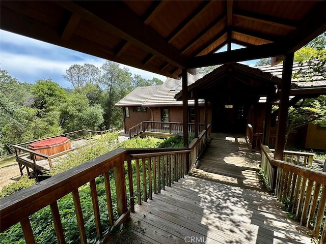 50771 Woodside Ln, Oakhurst, CA 93644 - view of wooden deck