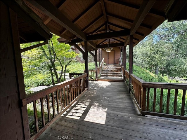 50771 Woodside Ln, Oakhurst, CA 93644 - view of wooden deck