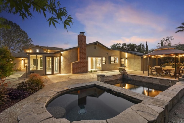 233233A Cole Ranch Rd, Encinitas, CA 92024 - outdoor pool featuring a gazebo and a patio area