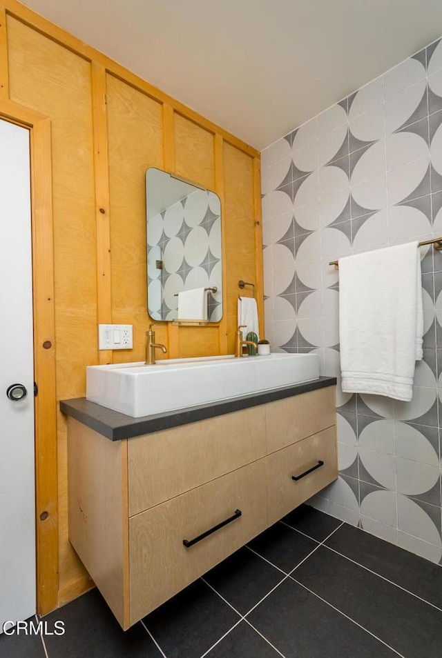 1828 Woodrow Ave, Los Angeles, CA 90041 - bathroom featuring vanity and tile patterned flooring
