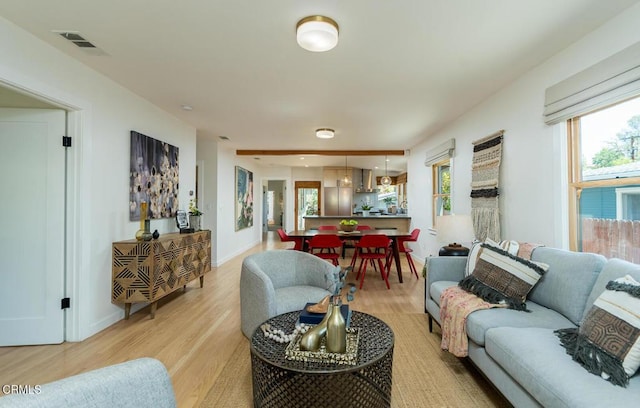 1828 Woodrow Ave, Los Angeles, CA 90041 - living room featuring light wood-style flooring and baseboards