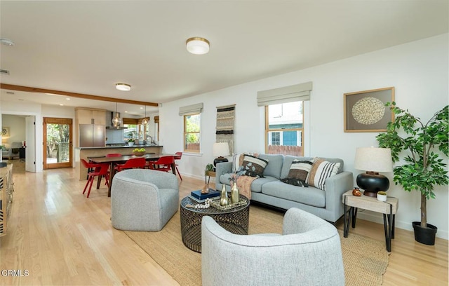 1828 Woodrow Ave, Los Angeles, CA 90041 - living room with light wood-style floors and baseboards