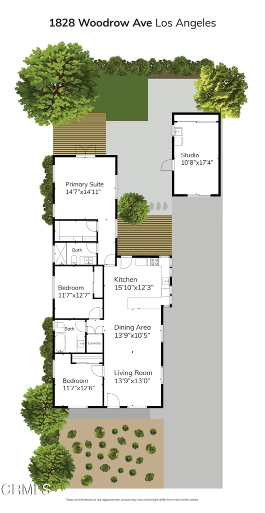1828 Woodrow Ave, Los Angeles, CA 90041 - room layout