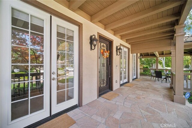 25422 Magnolia Ln, Stevenson Ranch, CA 91381 - porch featuring french doors