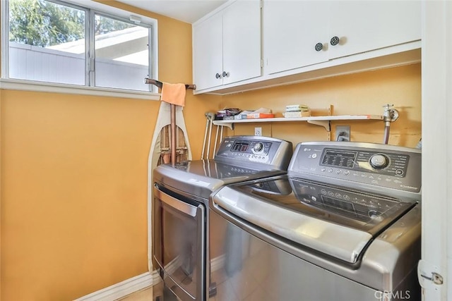 3738 Danmont Ct, Newbury Park, CA 91320 - laundry room featuring independent washer and dryer and cabinet space