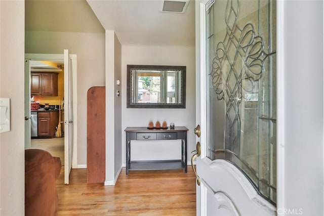 3738 Danmont Ct, Newbury Park, CA 91320 - entryway with light wood-style flooring and baseboards
