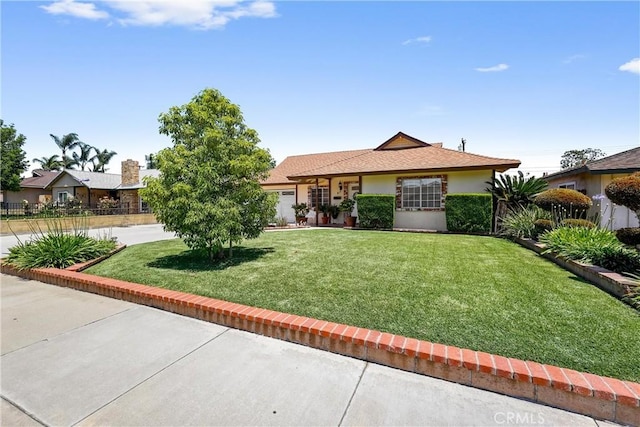 12713 16th St, Chino, CA 91710 - view of front of property featuring a front lawn and stucco siding
