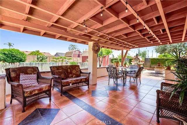12713 16th St, Chino, CA 91710 - view of patio / terrace with outdoor dining area and an outdoor hangout area