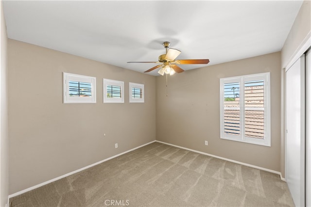 24030 Colmar Ln, Murrieta, CA 92562 - unfurnished room featuring a ceiling fan, light carpet, and baseboards