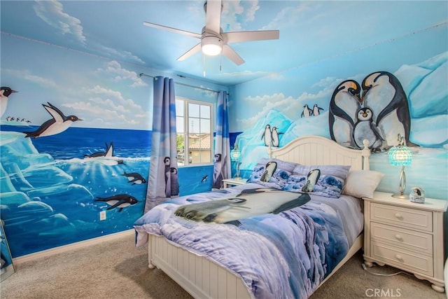 11294 Chappell Way, Beaumont, CA 92223 - bedroom with carpet floors and ceiling fan