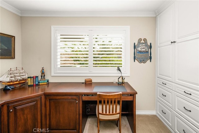 293 N Paseo De Juan, Anaheim Hills, CA 92807 - office space with ornamental molding, baseboards, and light carpet