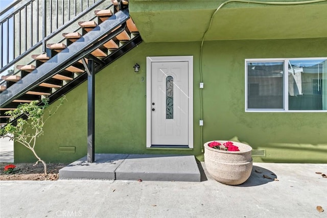 142 S Savannah St, Los Angeles, CA 90033 - entrance to property featuring stucco siding