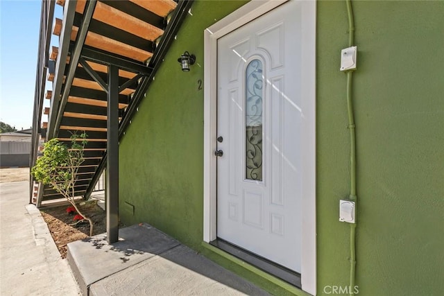 142 S Savannah St, Los Angeles, CA 90033 - entrance to property with stucco siding
