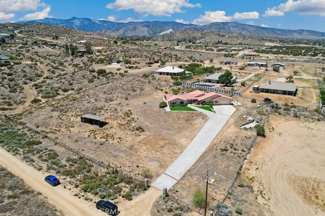 8636 Riggins Rd, Phelan, CA 92371 - overview of rural landscape with a desert landscape and mountains