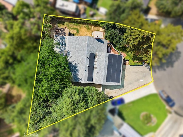 4060 Olive St, Chino, CA 91710 - view from above of property featuring property boundaries highlighted