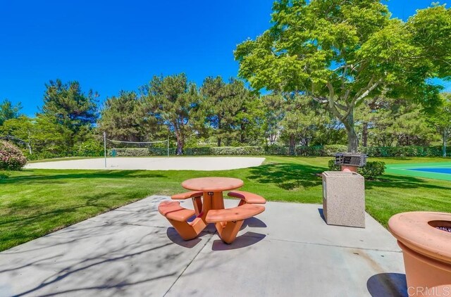 2407 Eastridge Loop, Chula Vista, CA 91915 - view of patio featuring volleyball court and view of wooded area
