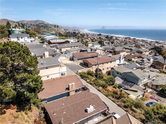 833 Park Ave, Cayucos, CA 93430 - aerial perspective of suburban area with a water and mountain view