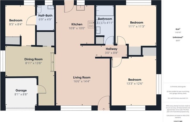 3970 Oakland Ave, Clearlake, CA 95422 - view of floor plan / room layout