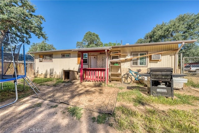 3970 Oakland Ave, Clearlake, CA 95422 - rear view of property with a trampoline