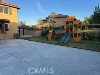 44423 Byron St, Lancaster, CA 93535 - view of jungle gym with a gazebo and a patio area
