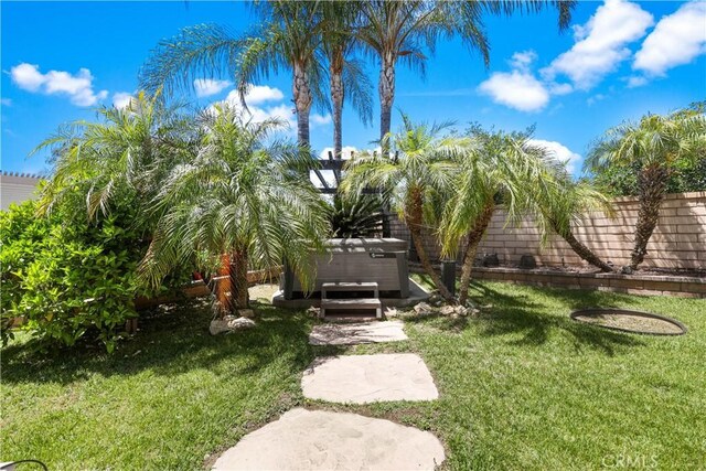 1625 Valley Falls Ave, Redlands, CA 92374 - view of yard with a hot tub