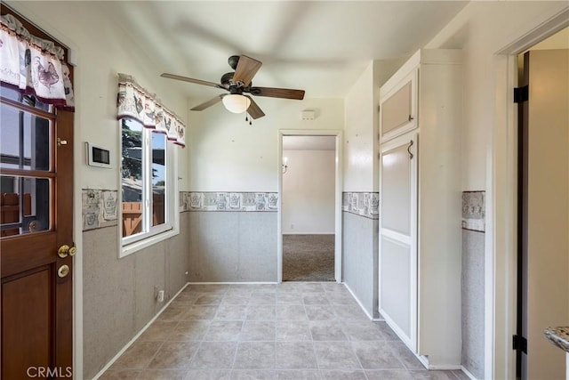 436 W Porter Ave, Fullerton, CA 92832 - hall with wainscoting and light tile patterned flooring