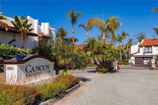 34101 Via California Unit 12, San Juan Capistrano, CA 92675 - community sign featuring a gate