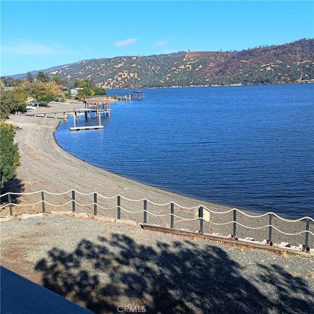 10098 Crestview Dr, Clearlake, CA 95424 - water view featuring a mountainous background