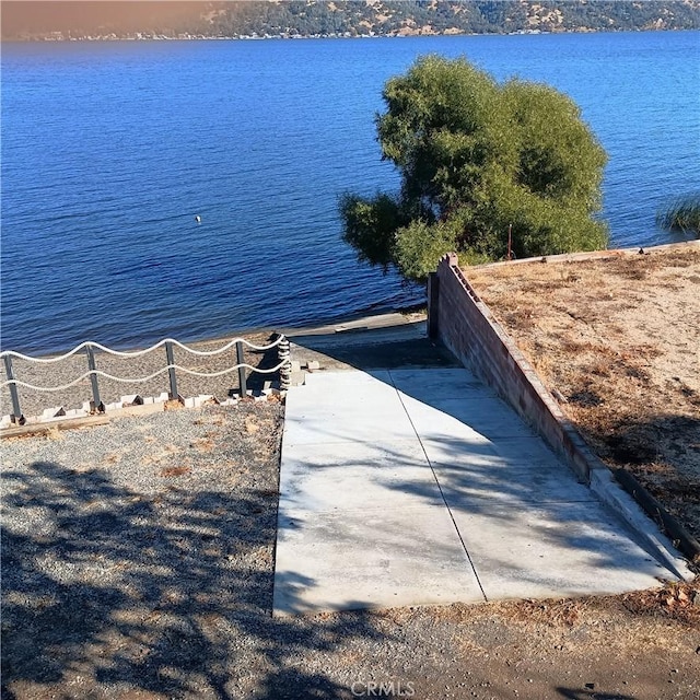 10098 Crestview Dr, Clearlake, CA 95424 - water view featuring a boat ramp