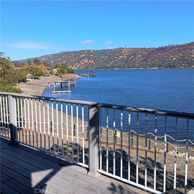 10098 Crestview Dr, Clearlake, CA 95424 - water view with a mountain backdrop