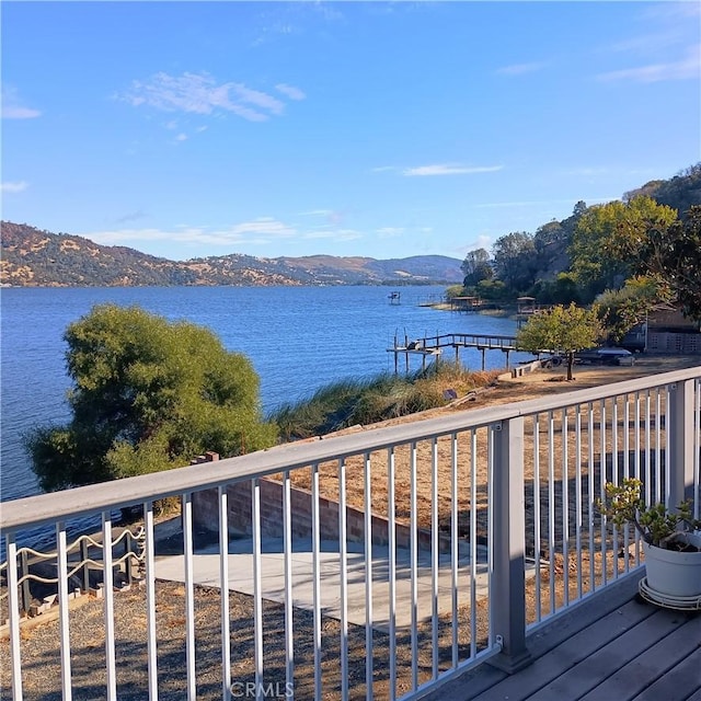 10098 Crestview Dr, Clearlake, CA 95424 - water view with a mountainous background