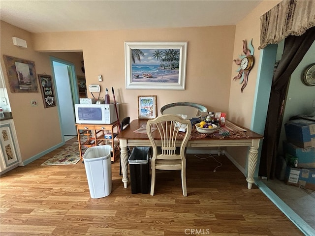 161 Janet Ave, Grover Beach, CA 93433 - dining area featuring light wood-type flooring and baseboards