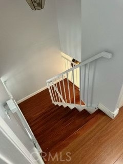 13905 Magnolia St, Garden Grove, CA 92844 - stairway with wood finished floors and baseboards