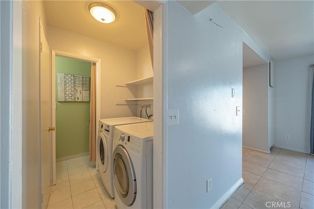 13905 Magnolia St, Garden Grove, CA 92844 - washroom with separate washer and dryer and light tile patterned flooring