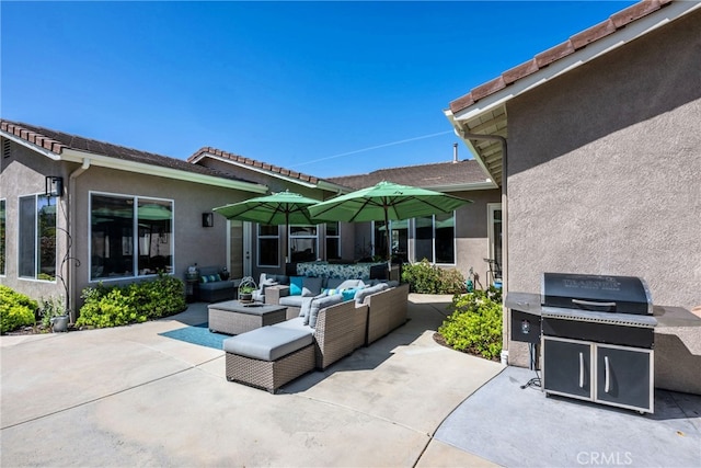 23840 Costa Mesa Way, Murrieta, CA 92562 - view of patio / terrace featuring an outdoor living space