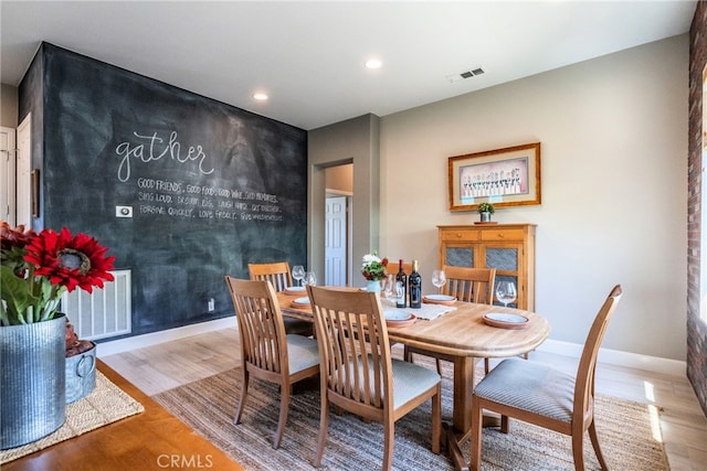 23840 Costa Mesa Way, Murrieta, CA 92562 - dining area featuring wood finished floors, recessed lighting, and baseboards