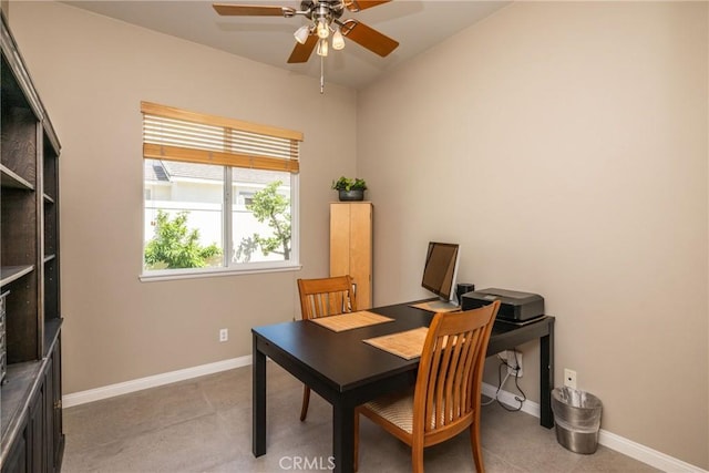 23840 Costa Mesa Way, Murrieta, CA 92562 - office with ceiling fan and baseboards
