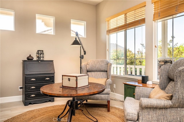 23840 Costa Mesa Way, Murrieta, CA 92562 - office area with baseboards and light wood-type flooring