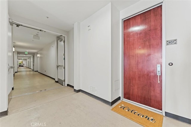 402 Rockefeller Unit 407, Irvine, CA 92612 - corridor with baseboards